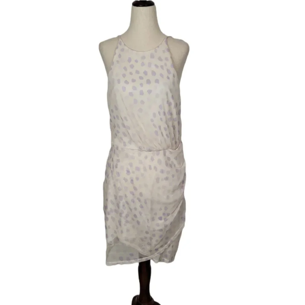 BCBGeneration White & Purple Mini Dress